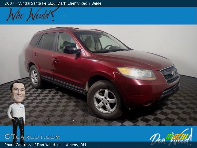 2007 Hyundai Santa Fe GLS in Dark Cherry Red