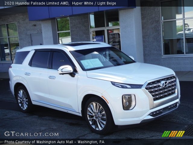2020 Hyundai Palisade Limited AWD in Hyper White