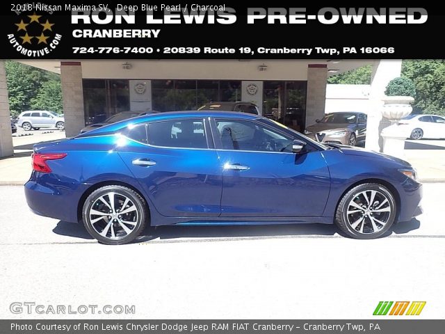 2018 Nissan Maxima SV in Deep Blue Pearl