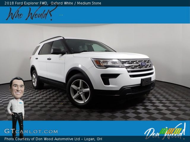 2018 Ford Explorer FWD in Oxford White