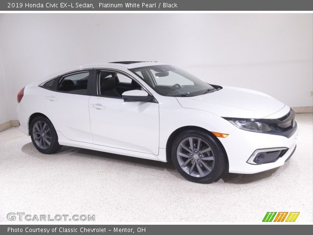 2019 Honda Civic EX-L Sedan in Platinum White Pearl