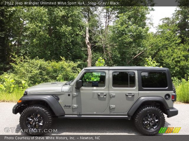 2022 Jeep Wrangler Unlimited Willys Sport 4x4 in Sting-Gray