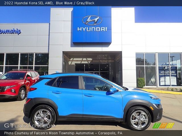2022 Hyundai Kona SEL AWD in Blue Wave