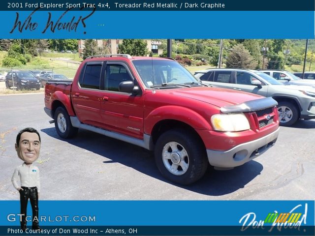 2001 Ford Explorer Sport Trac 4x4 in Toreador Red Metallic