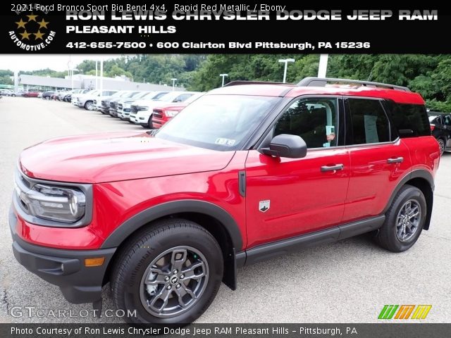 2021 Ford Bronco Sport Big Bend 4x4 in Rapid Red Metallic