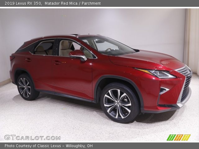 2019 Lexus RX 350 in Matador Red Mica