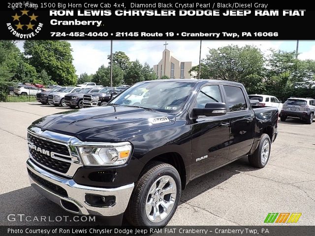 2022 Ram 1500 Big Horn Crew Cab 4x4 in Diamond Black Crystal Pearl