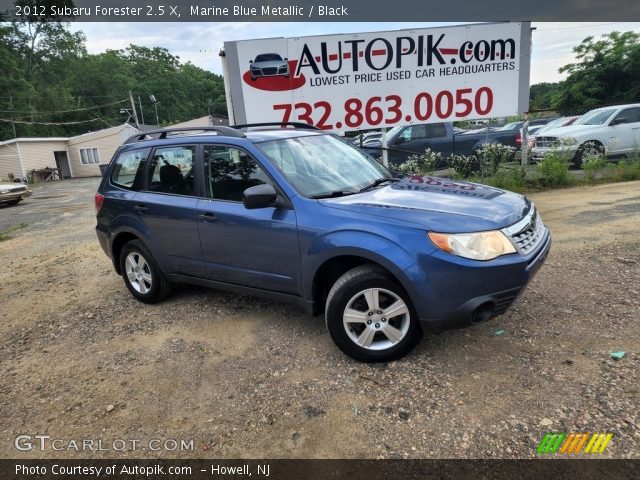 2012 Subaru Forester 2.5 X in Marine Blue Metallic