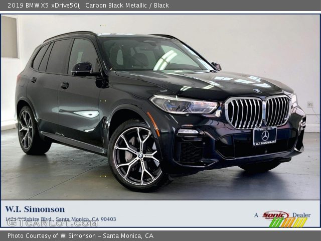 2019 BMW X5 xDrive50i in Carbon Black Metallic
