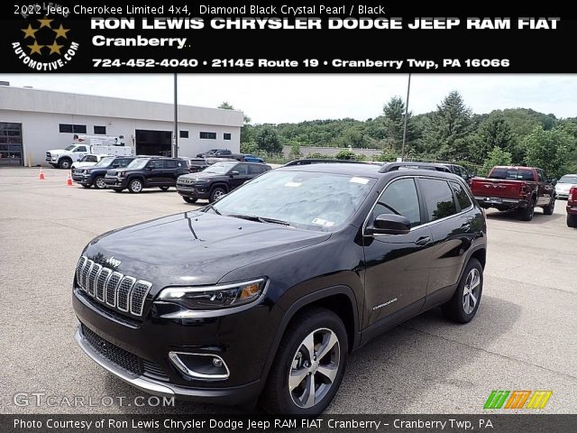 2022 Jeep Cherokee Limited 4x4 in Diamond Black Crystal Pearl