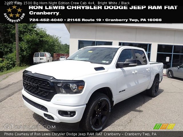 2022 Ram 1500 Big Horn Night Edition Crew Cab 4x4 in Bright White