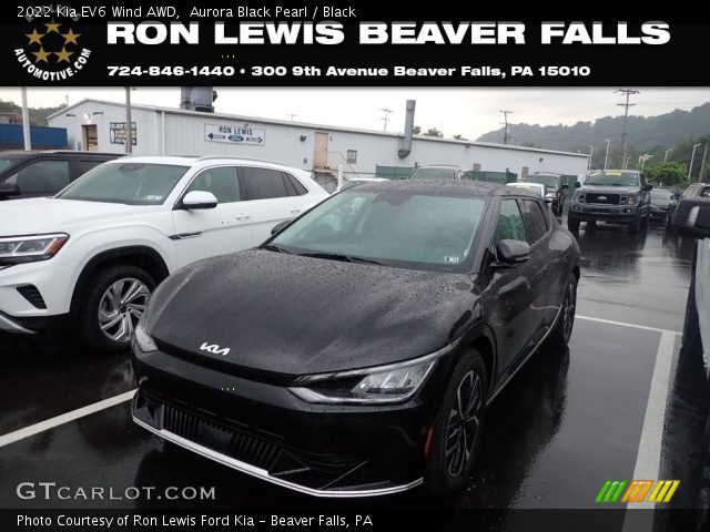 2022 Kia EV6 Wind AWD in Aurora Black Pearl