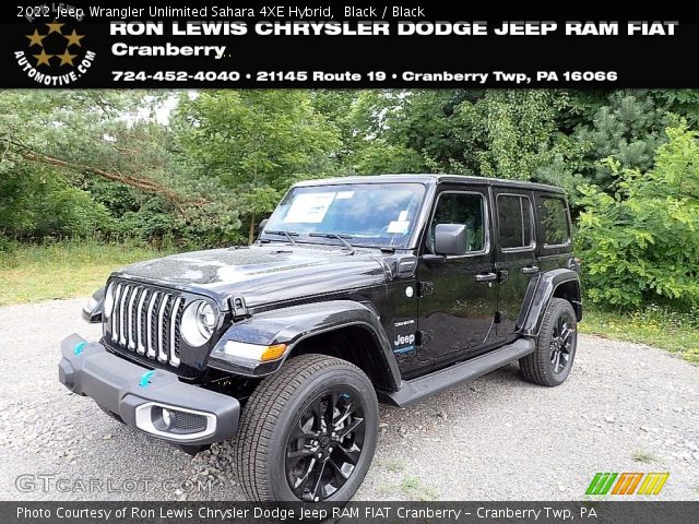 2022 Jeep Wrangler Unlimited Sahara 4XE Hybrid in Black