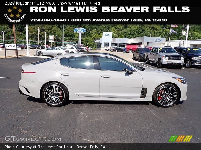 2022 Kia Stinger GT2 AWD in Snow White Pearl