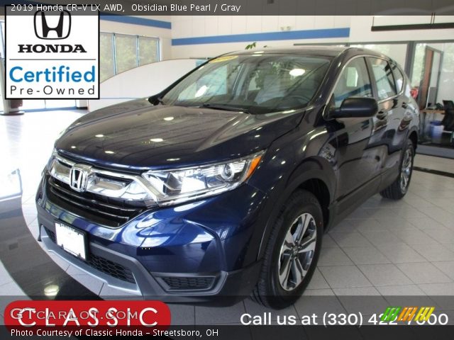 2019 Honda CR-V LX AWD in Obsidian Blue Pearl