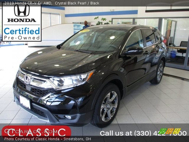 2019 Honda CR-V EX AWD in Crystal Black Pearl