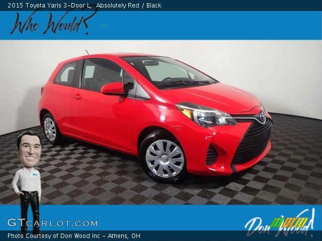 2015 Toyota Yaris 3-Door L in Absolutely Red