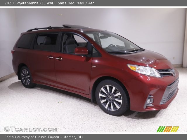 2020 Toyota Sienna XLE AWD in Salsa Red Pearl