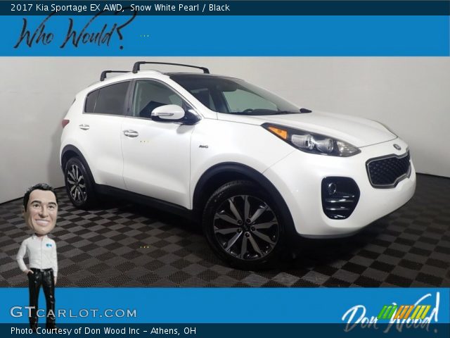 2017 Kia Sportage EX AWD in Snow White Pearl