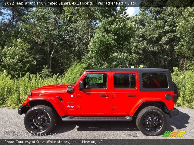 2022 Jeep Wrangler Unlimited Sahara 4XE Hybrid in Firecracker Red