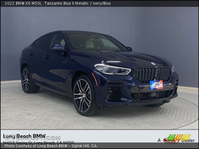 2022 BMW X6 M50i in Tanzanite Blue II Metallic