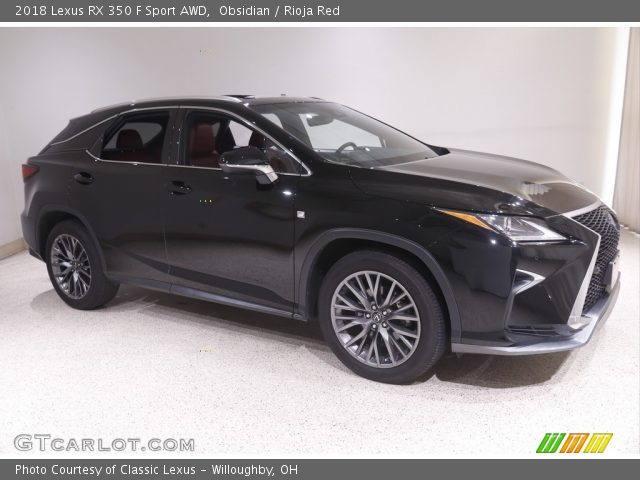 2018 Lexus RX 350 F Sport AWD in Obsidian