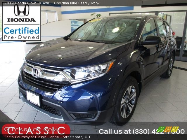 2019 Honda CR-V LX AWD in Obsidian Blue Pearl