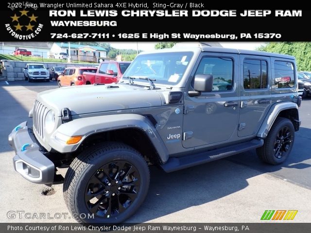 2022 Jeep Wrangler Unlimited Sahara 4XE Hybrid in Sting-Gray
