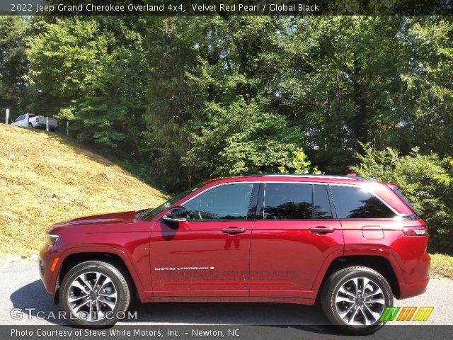 2022 Jeep Grand Cherokee Overland 4x4 in Velvet Red Pearl