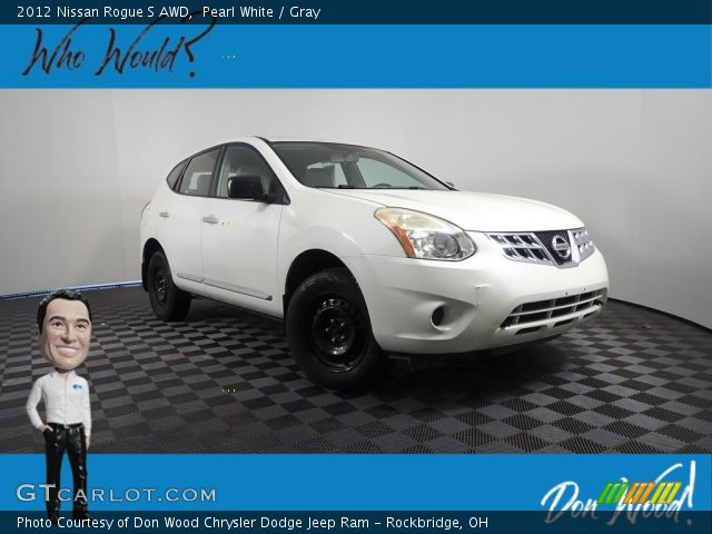 2012 Nissan Rogue S AWD in Pearl White