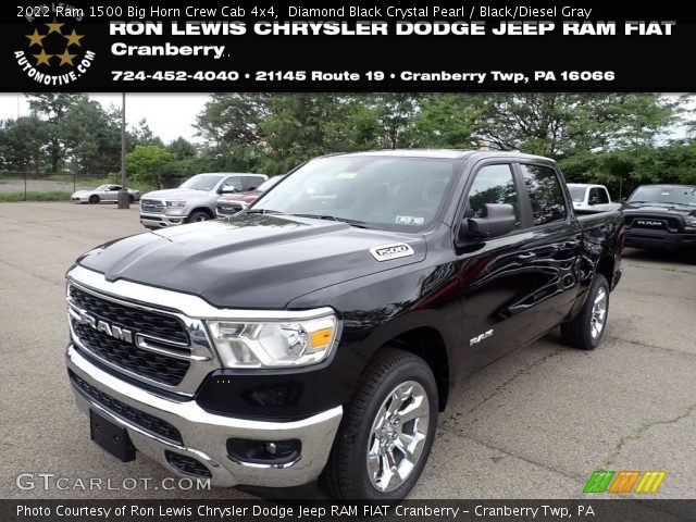 2022 Ram 1500 Big Horn Crew Cab 4x4 in Diamond Black Crystal Pearl