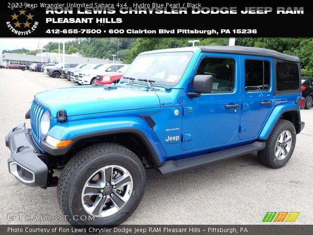 2022 Jeep Wrangler Unlimited Sahara 4x4 in Hydro Blue Pearl