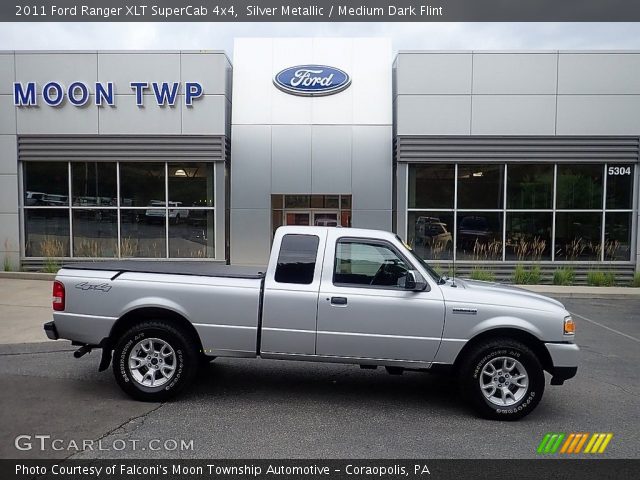 2011 Ford Ranger XLT SuperCab 4x4 in Silver Metallic