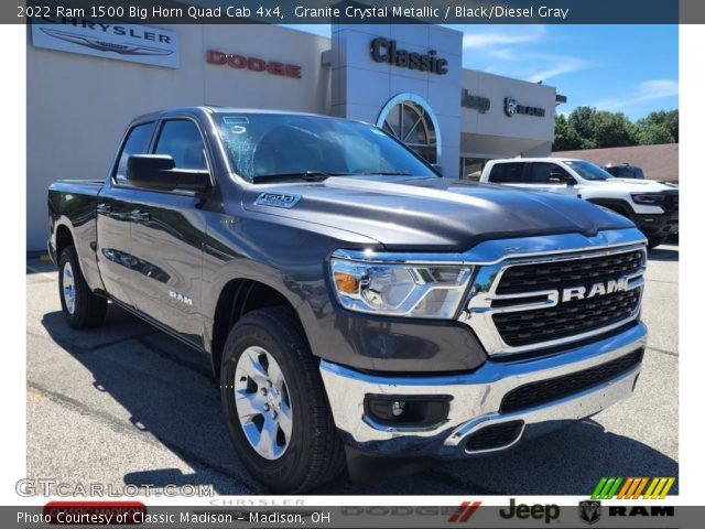 2022 Ram 1500 Big Horn Quad Cab 4x4 in Granite Crystal Metallic