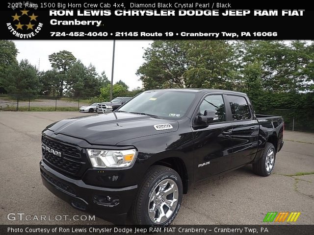 2022 Ram 1500 Big Horn Crew Cab 4x4 in Diamond Black Crystal Pearl
