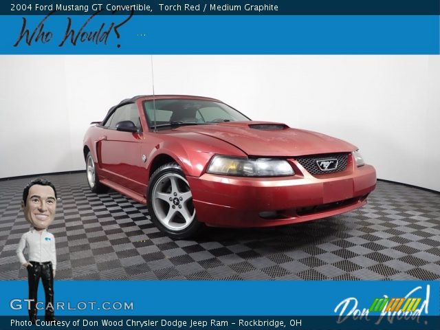 2004 Ford Mustang GT Convertible in Torch Red