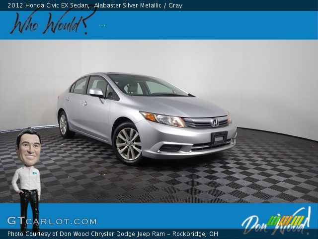 2012 Honda Civic EX Sedan in Alabaster Silver Metallic