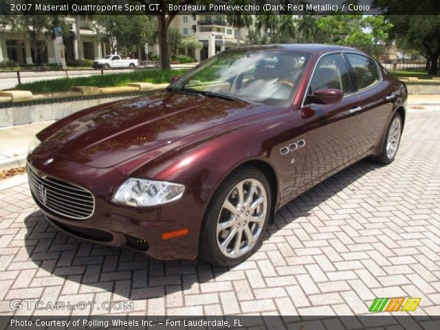 2007 Maserati Quattroporte Sport GT in Bordeaux Pontevecchio (Dark Red Metallic)