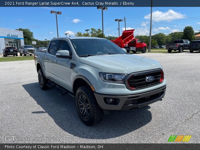 2021 Ford Ranger Lariat SuperCrew 4x4 in Cactus Gray Metallic