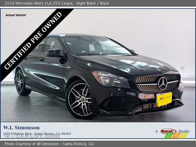 2019 Mercedes-Benz CLA 250 Coupe in Night Black