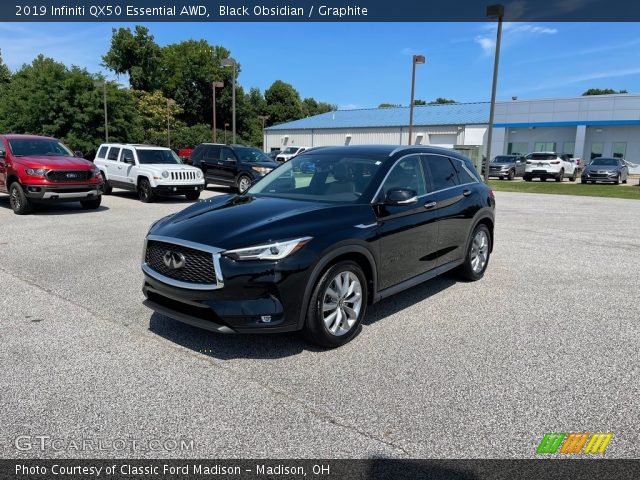 2019 Infiniti QX50 Essential AWD in Black Obsidian