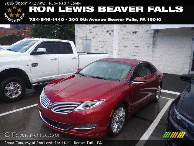 2015 Lincoln MKZ AWD in Ruby Red