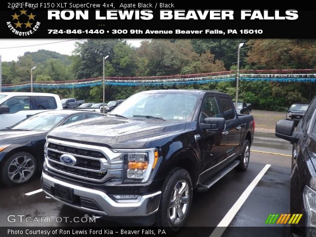 2021 Ford F150 XLT SuperCrew 4x4 in Agate Black