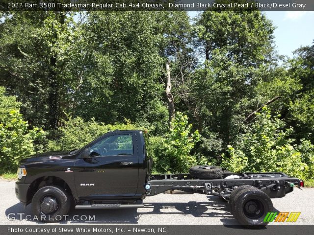2022 Ram 3500 Tradesman Regular Cab 4x4 Chassis in Diamond Black Crystal Pearl