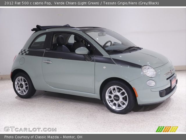 2012 Fiat 500 c cabrio Pop in Verde Chiaro (Light Green)