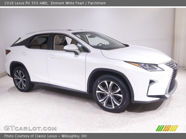 2018 Lexus RX 350 AWD in Eminent White Pearl