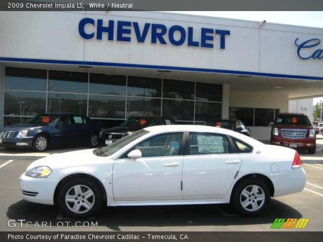 2009 Chevrolet Impala LS in White