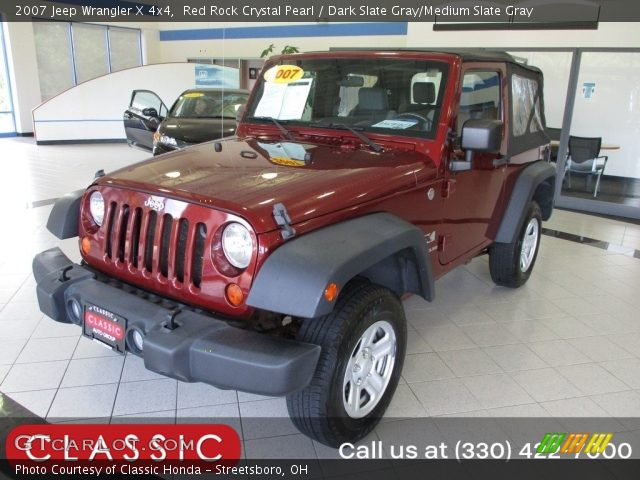 2007 Jeep Wrangler X 4x4 in Red Rock Crystal Pearl