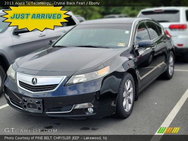 2013 Acura TL Technology in Crystal Black Pearl