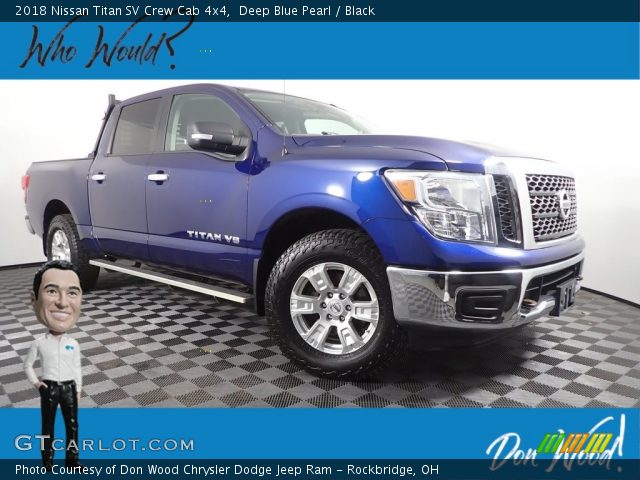 2018 Nissan Titan SV Crew Cab 4x4 in Deep Blue Pearl